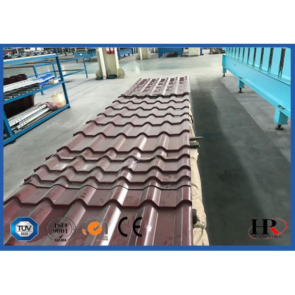 13m Length Color Sheet Roll Forming Line With Digital Controlled Procession