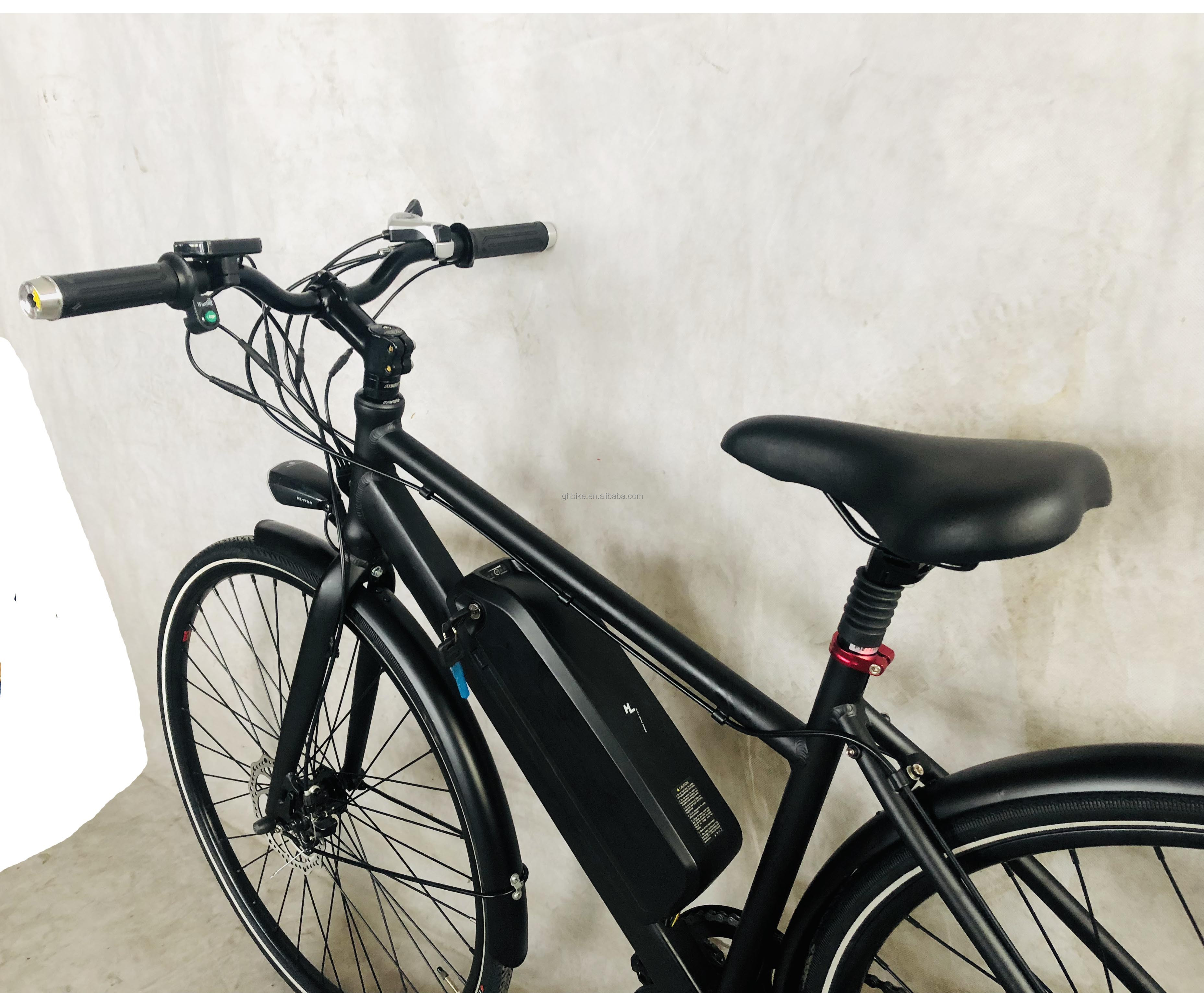 26" Rear Hub Motor 24V 250W 14AH Lithium Battery Aluminum Frame Shimano 7 Speeds Electric City Lady Bike