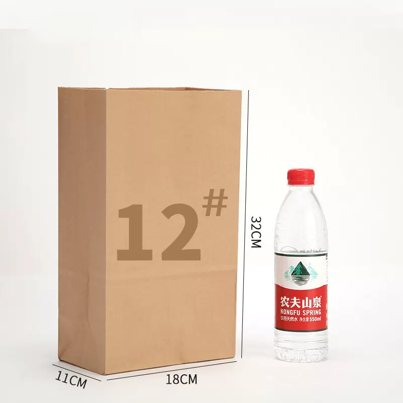 Recyclable Kraft Paper Biodegradable Food Packaging Bags