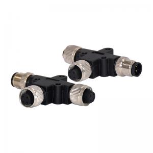 Quality M12 Waterproof Connector Circular M12 A Coding female T Type 4pins IP68 Connector wholesale