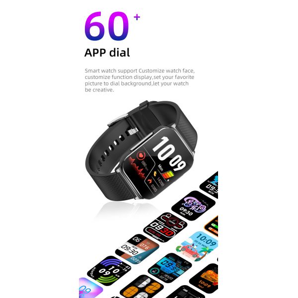 OEM ODM 1.83inch waterproof pulgadas reloj fitness voice assistant activity tracker custom health monitoring gps tracking smart phone calling EP03