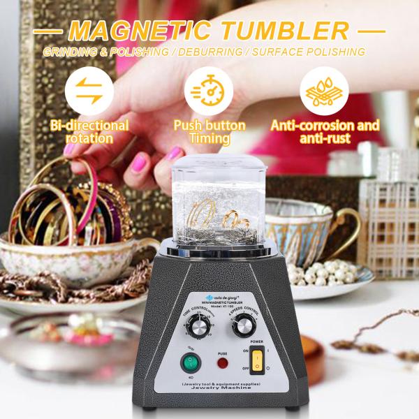 Tooltos KT-100 Magnetic Tumbler Polisher Machine For Jewelry