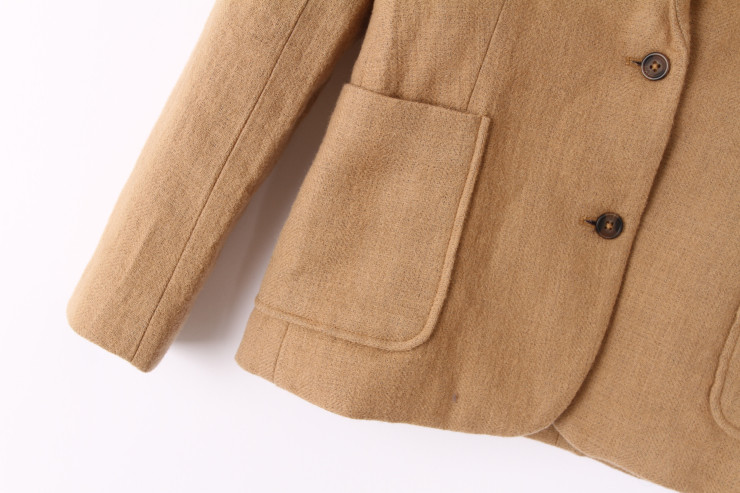 Stockpapa 57% Cotton 43% Laine Khaki Ladies Casual Blazer