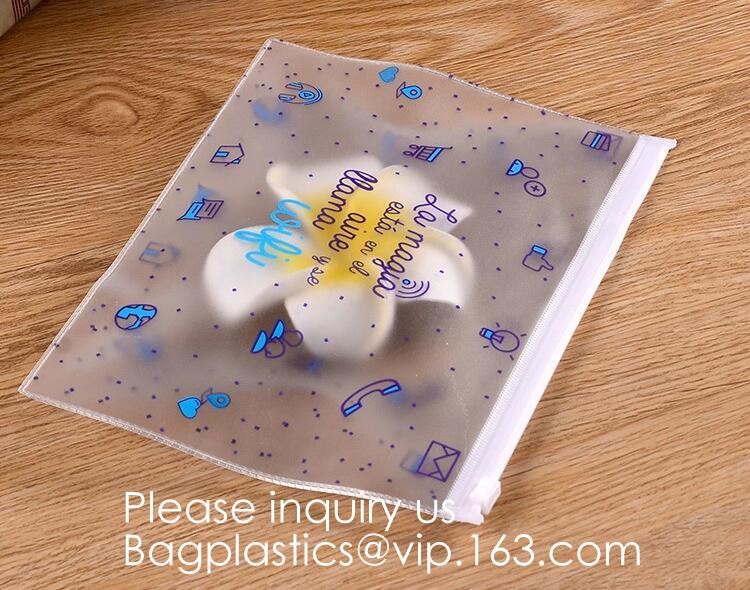 Custom Screen Printing Clear EVA Zip lockk Bags Portable Travel MakeupToiletry Cosmetic Bag Packing Pouch, BAGEASE PACK