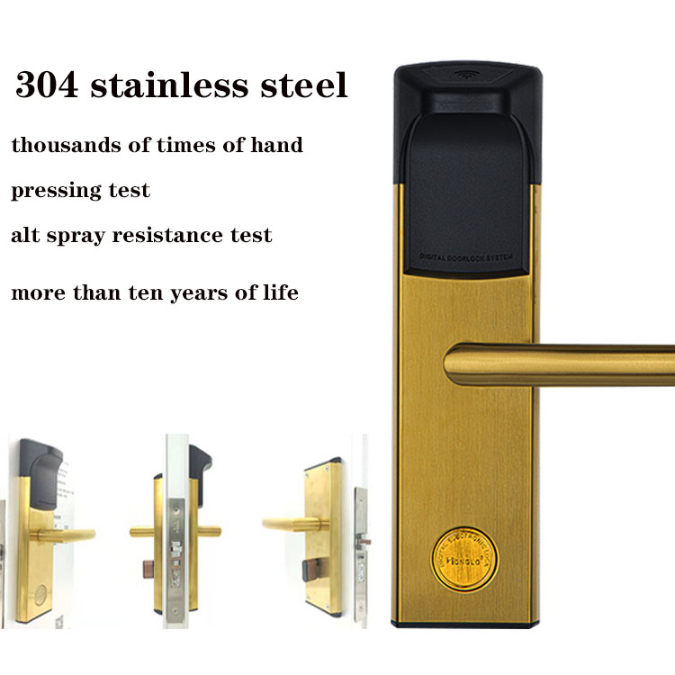 RFID Card Reader Door Lock Stainless Steel Intelligent Electronic Lock