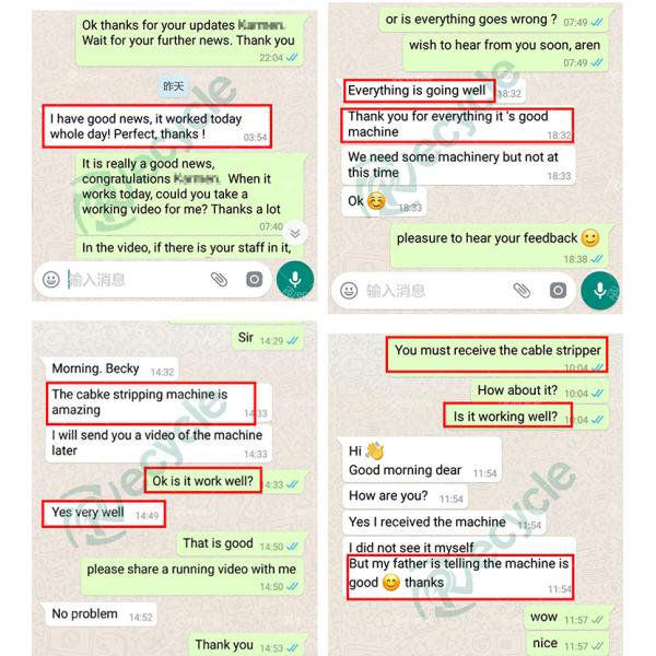 200-1000 Kg/d Capacity Professional Copper Wire Cable Peeling Machine with 99.99% Separation Rate