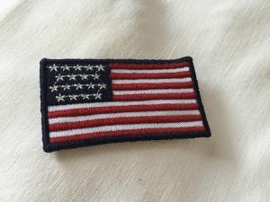Quality Custom Embroidered Military Name Patches , Large 3D Embroidery Patches wholesale