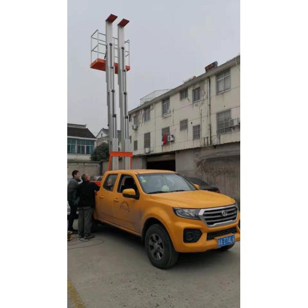 Aerial Truck Mounted Lift Platform Scissor Lift Automobile Driving Dc Battery