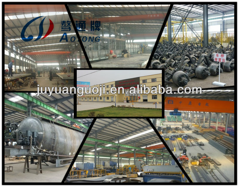 3 Axle Fence Semi Truck Trailer with 90 W mm*13 Thickness mm*10 Layer Leaf Spring