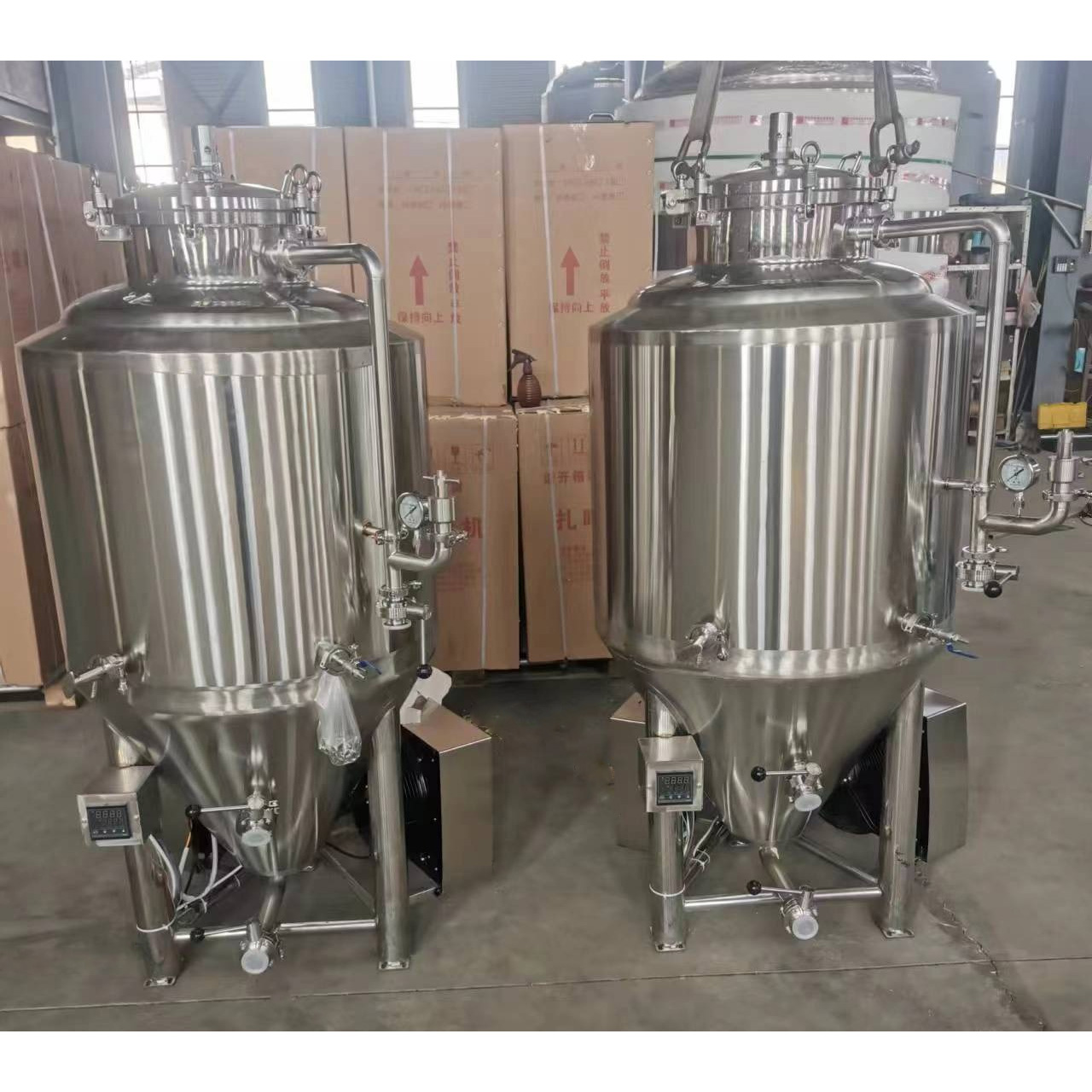 GHO 150L SUS 304 Conical Fermentor for Chiller-assisted Beer Fermentation