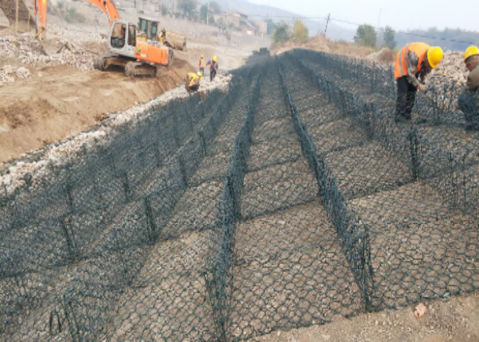 Hexagonal Mesh Metal Gabion Baskets 1mx1mx1m