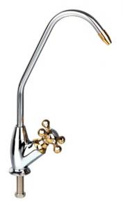 China Single Handle Brass Gooseneck Kitchen Faucet / Long Neck Kitchen Faucet For Ro System on sale