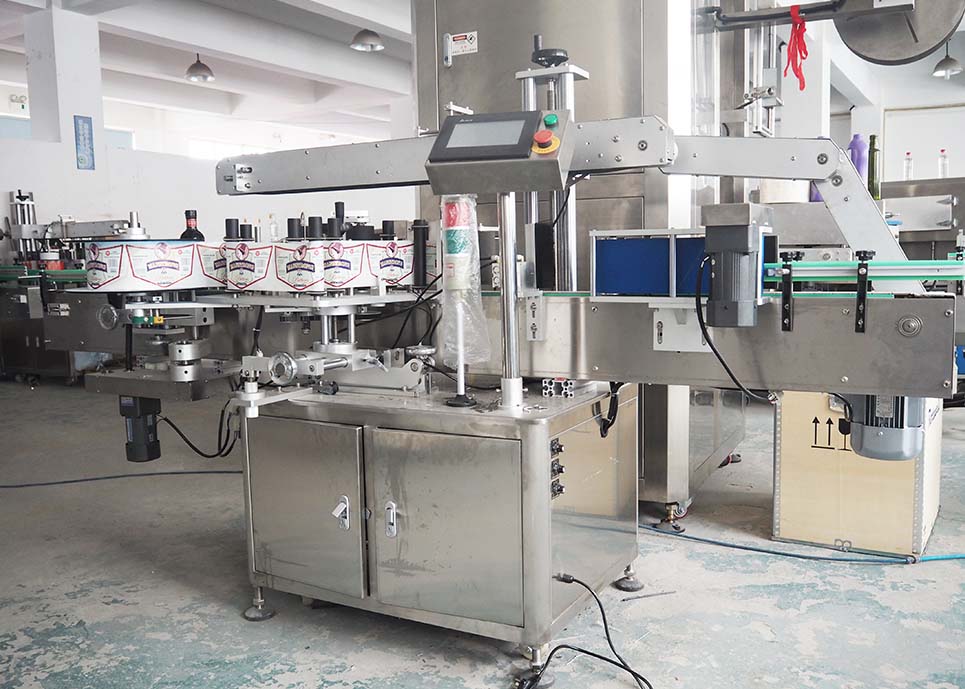 20-120 BPM Bottle Sticker Labeling Machine For Virgin Olive Oil Square Bottle
