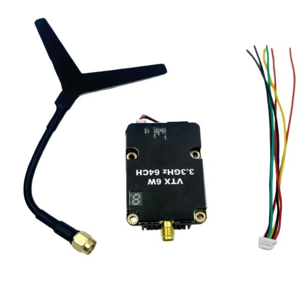 Long-Range 3.3GHz 6W FPV VTX Offering Reliable Performance and 3060–3500MHz Frequency Coverage