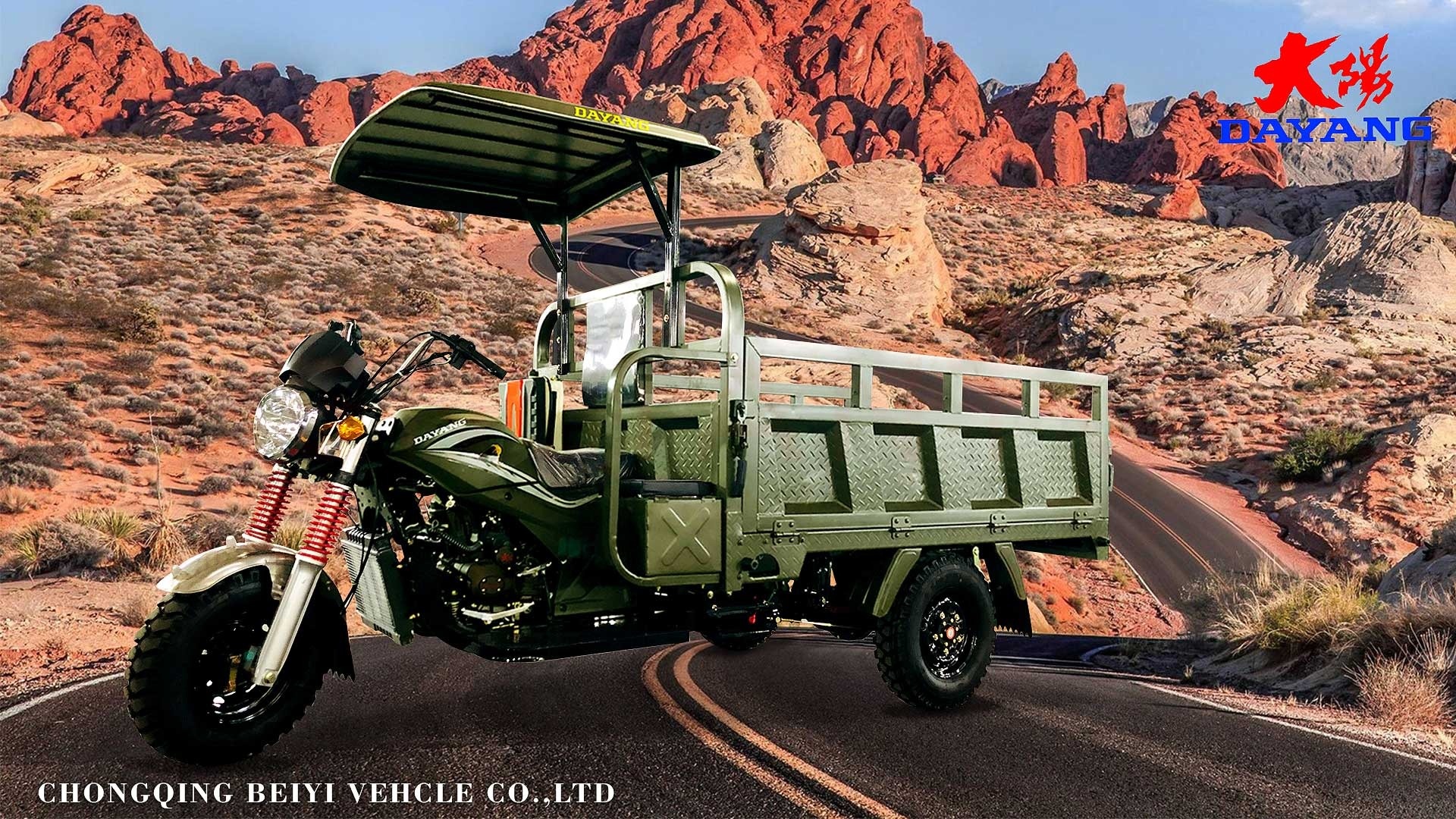 200CC Motorized Cargo Tricycle for Heavy Duty Transportation