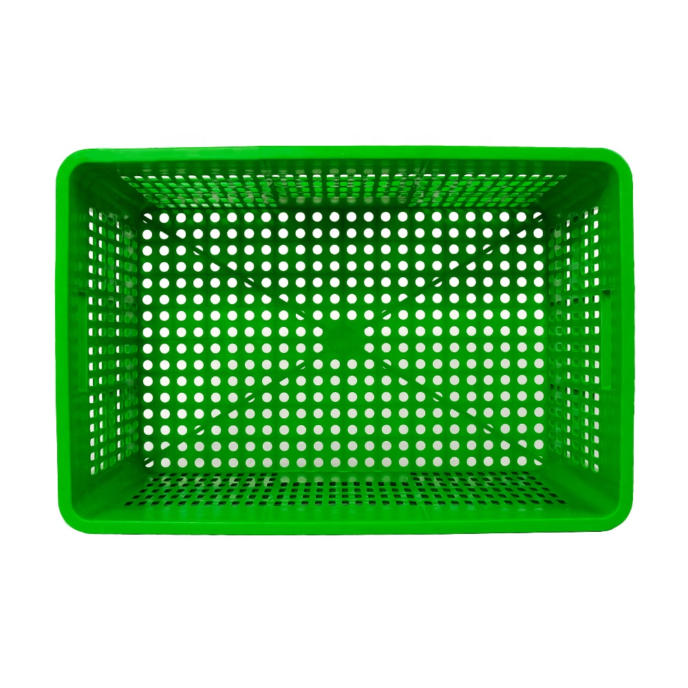 Eco-Friendly Stackable Plastic Basket for Customized Logo Storage Solutions