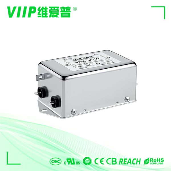 250VAC 40A Single Phase EMI Filter for Home Appliance Applications with AC Power Filtering