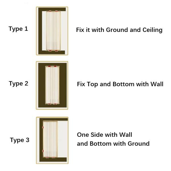 Decorative Metal Room Divider Screen Gold Stainless Steel Wall Divider