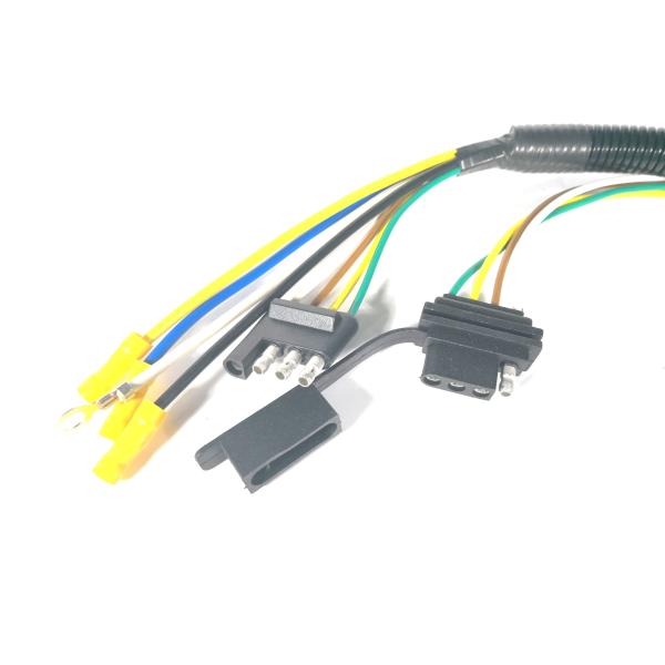American 7 Pin Trailer Socket Wiring Shockproof Extension Spiral Type