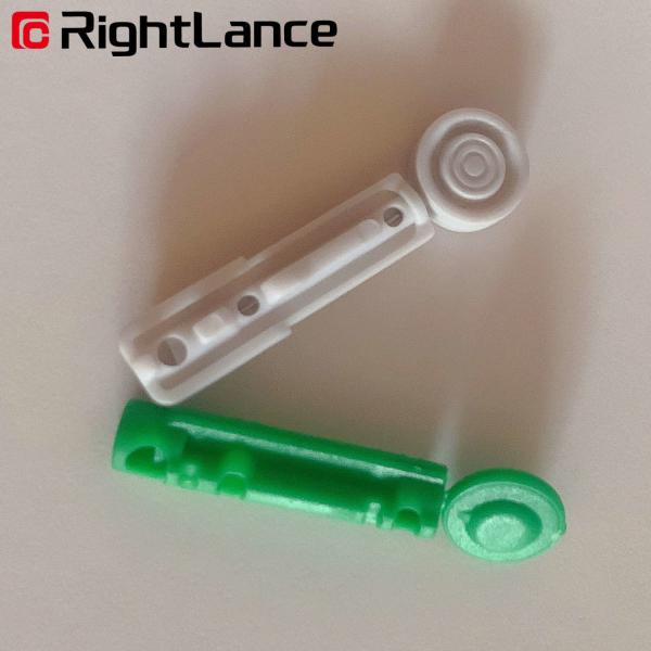 Sterlie Green Twist Blood Lancet For Glucose Testing Safety Cap Blood Glucose Lancing Device