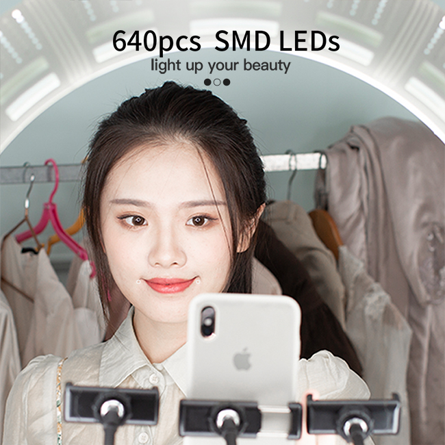 100w large size beauty fill light dual color temperature easy to carry suitable for short video shooting fill light