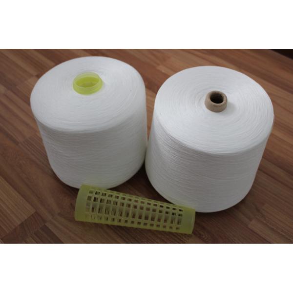 Custom Raw White Ne 60/2 60/3 Virgin Spun Polyester Yarn For Knitting Sewing