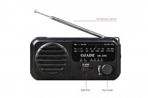 China DSP strong receiver rechargeable fm radio solar hand crank dynamo 3 bands radio on sale