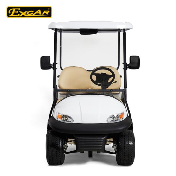48V lithium Battery Powered Electric Golf Car EXCAR A1S2+2 White