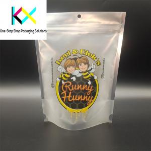 China CMYK Color Resealable Zipper Plastic Pouch Bags For Food Packaging  130um on sale