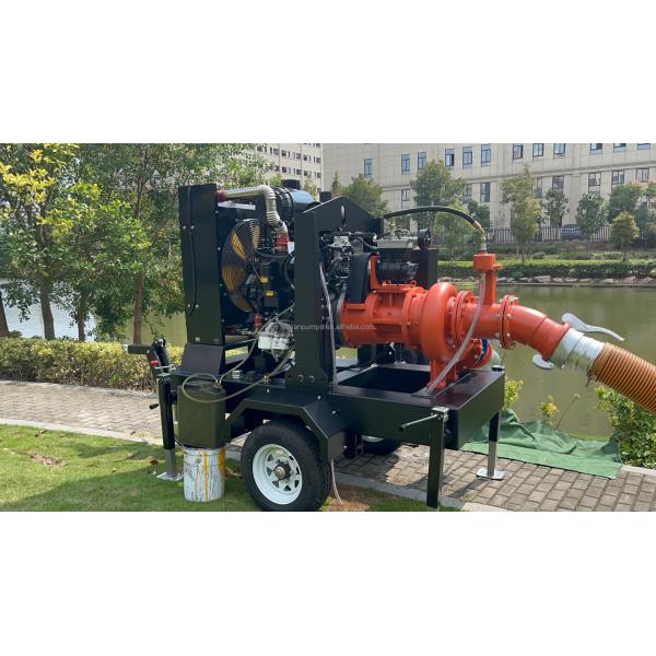 Vacuum Assisted Priming Pump 6 Inch Durable Self Priming Centrifugal Dewatering Pump Head Diesel Pump