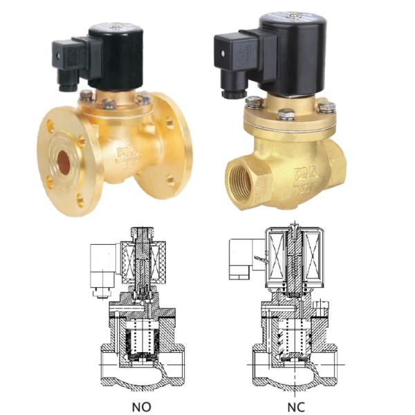 NC NO 1 / 2 Inch Pilot Operated Solenoid Valve For Long Term Operation