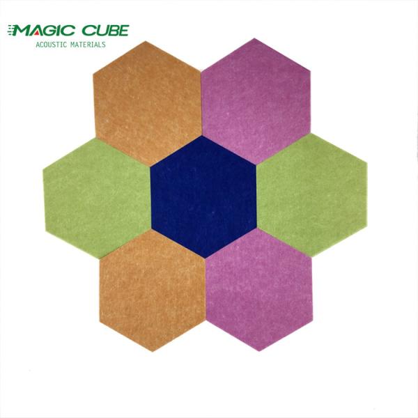 Cheap Gymnasium Polyester Fiber Acoustic Panel With Customization 3D Design for sale