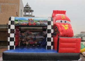 Quality Inflatable Amazing Commercial Grade Bounce Houses With Racing Car Decoration wholesale
