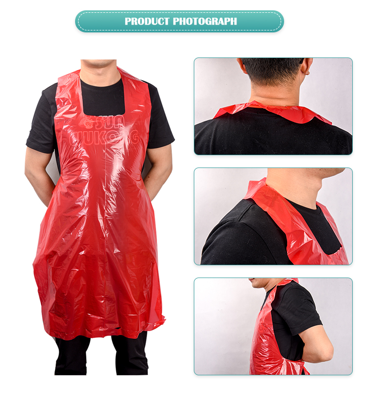 Hotpot BBQ Camping Disposable Plastic Apron Anti Fouling Anti Oil For Kitchen And BBQ