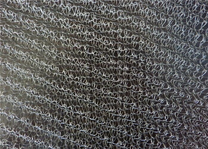 Aluminum Knitted Wire Mesh Customized Width 25cm - 30cm Filter Screen Mesh