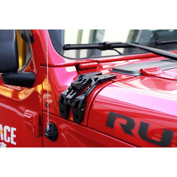 Rust-Resistant Car Windshield Spot Light Mounting Brackets for Jeep JL Aluminum Alloy