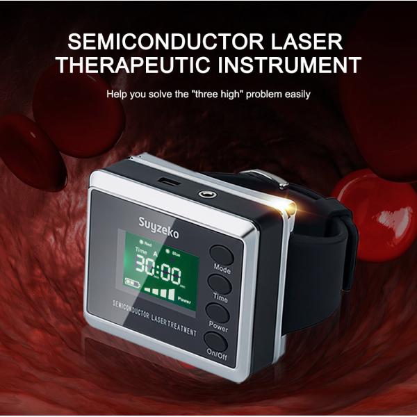 High Blood Pressure Laser Therapy Watch 650nm 450nm For Hypertension Management