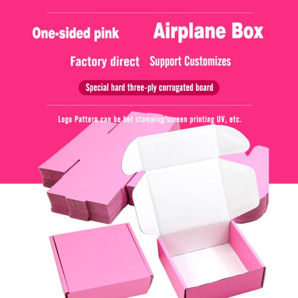 Wrapping Pink Corrugated Gift Box For Mailing Shipping Storage