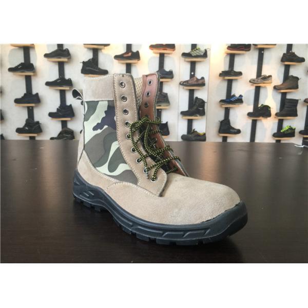 Warrior Safety Boots , High Ankle Work Boots Water Resistant For Soldier