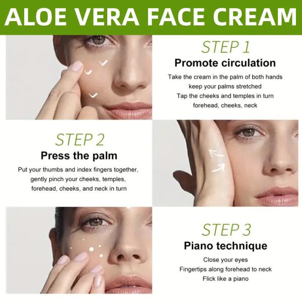Natural Moisturizer Vitamin E Aloe Vera Anti Aging Repairing Face Cream