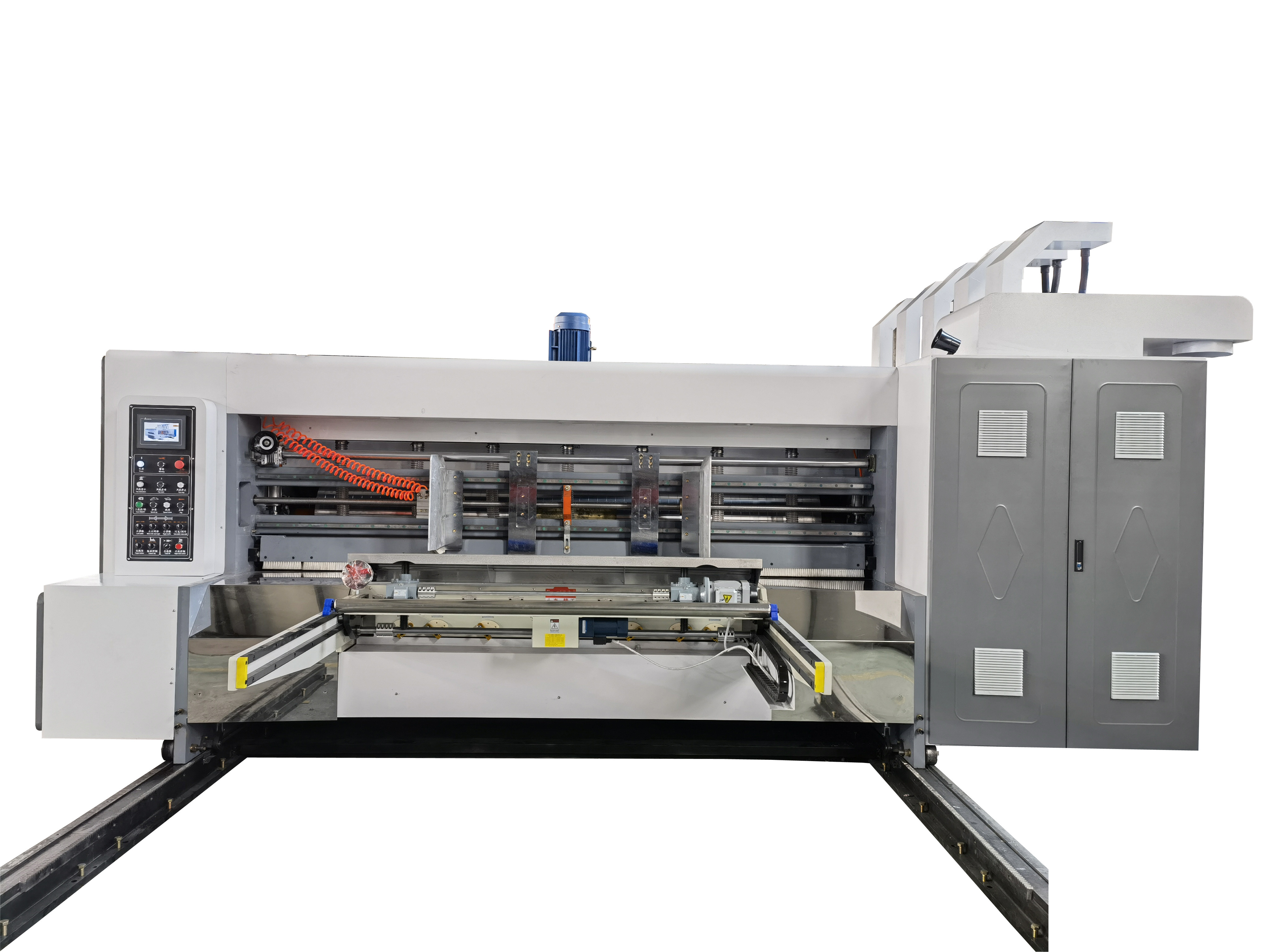 Auto 300mm Corrugated Box Die Cutting Machine Carton Printer Grooving Rotary