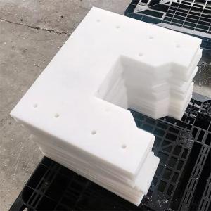 China Polyethylene Fabrication Conveyor Flight Paddle White UHMWPE Machined Parts on sale