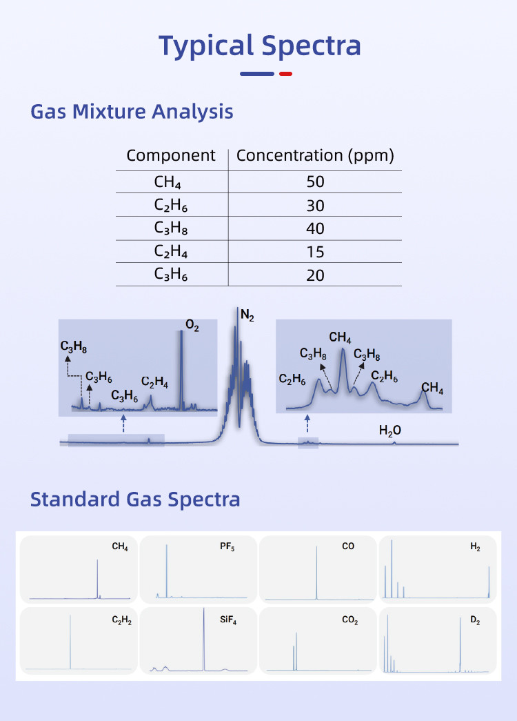 High Applicability Industrial Process Online Multi-Gas Analyzer 532nm Laser Raman Spectroscopy Device