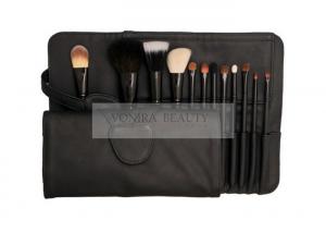 Quality Basic 12PCS  Cosmetic Makeup Brush Set Premium Natural Animal & Synthetic Hair With Case wholesale