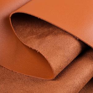Quality PVC Faux Suede Leather Fabric Anti Fouling For Handbag / Mouse Pad Cover wholesale