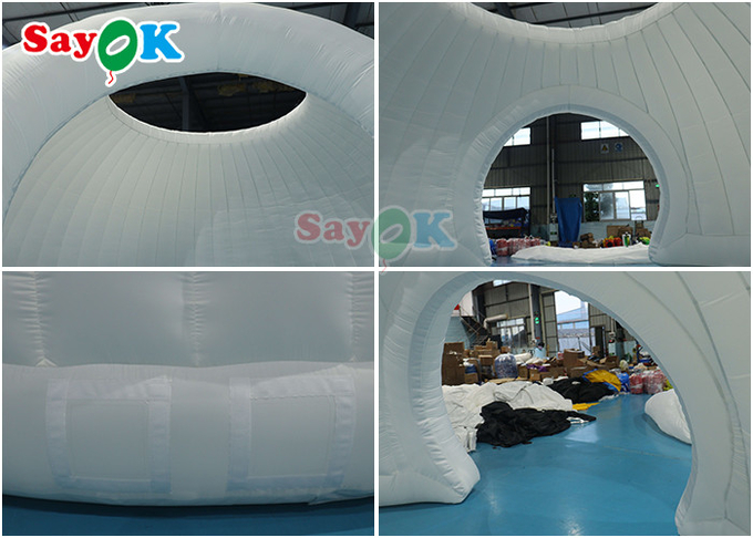 Outdoor PVC Oxford Inflatable Air Tent Panorama Dome White Wedding Inflatable Marquee Tent