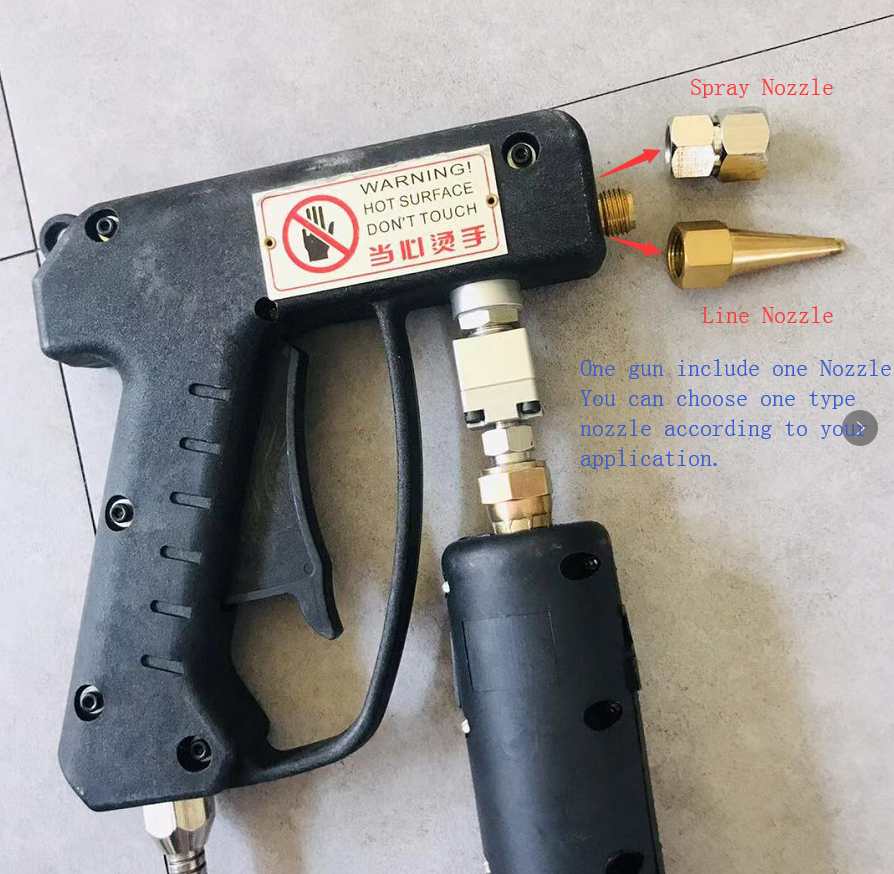 7L Face Mask Glue Machine With Mist Spray Gun with PLC Control System