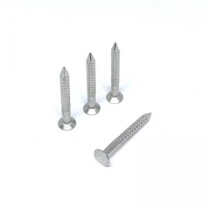 China Stainless Steel Decking Head Ring Shank Nails For Roofing 3.15X30MM on sale