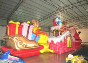 Quality Waterproof PVC Inflatable Christmas Decorations Strong Fabric Inflatable Santa Claus for decoration wholesale
