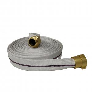 China 250psi 1inch Durable Single Jacket Fire Hose High Strength For Fire Fighting on sale